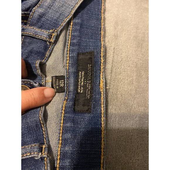 Banana Republic Women’s Mid-Rise Skinny Girlfriend Jeans - Dark Wash - Sz 12R - Picture 6 of 10